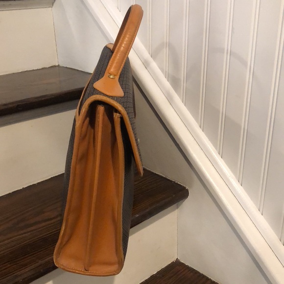 TED LAPIDUS Embossed Vinyl Leather Top Handle Lockable Laptop Briefcase RARE - Picture 5 of 17